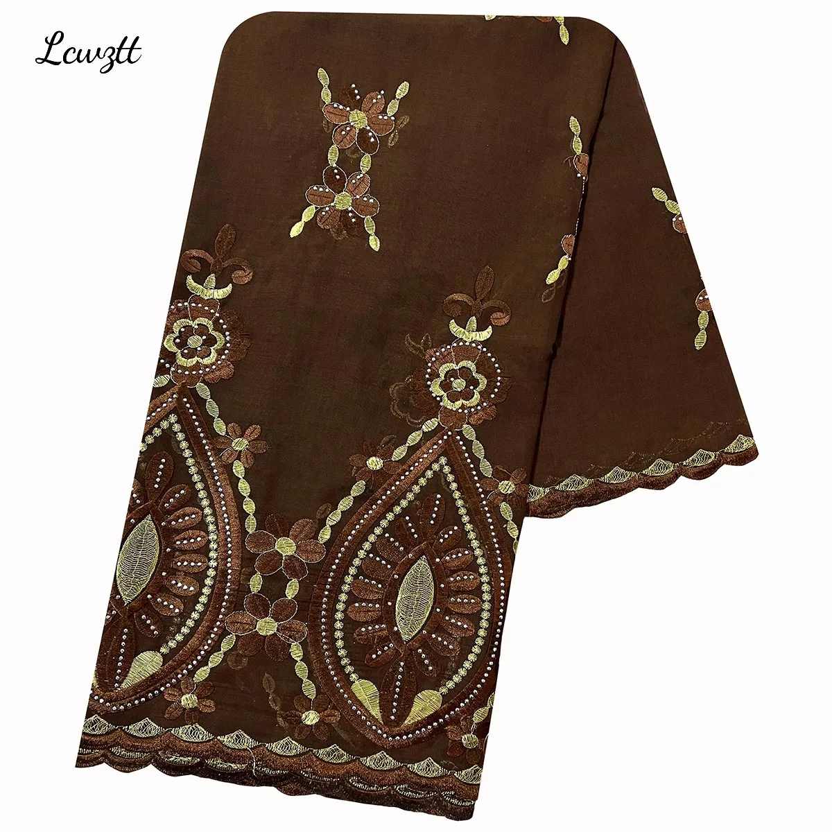 2026 Fashion Hot Sale African Women Scarfs Big Circle Design Big Embrodiery Cotton Big Size Muslim Scarf for Shawls Pashmina