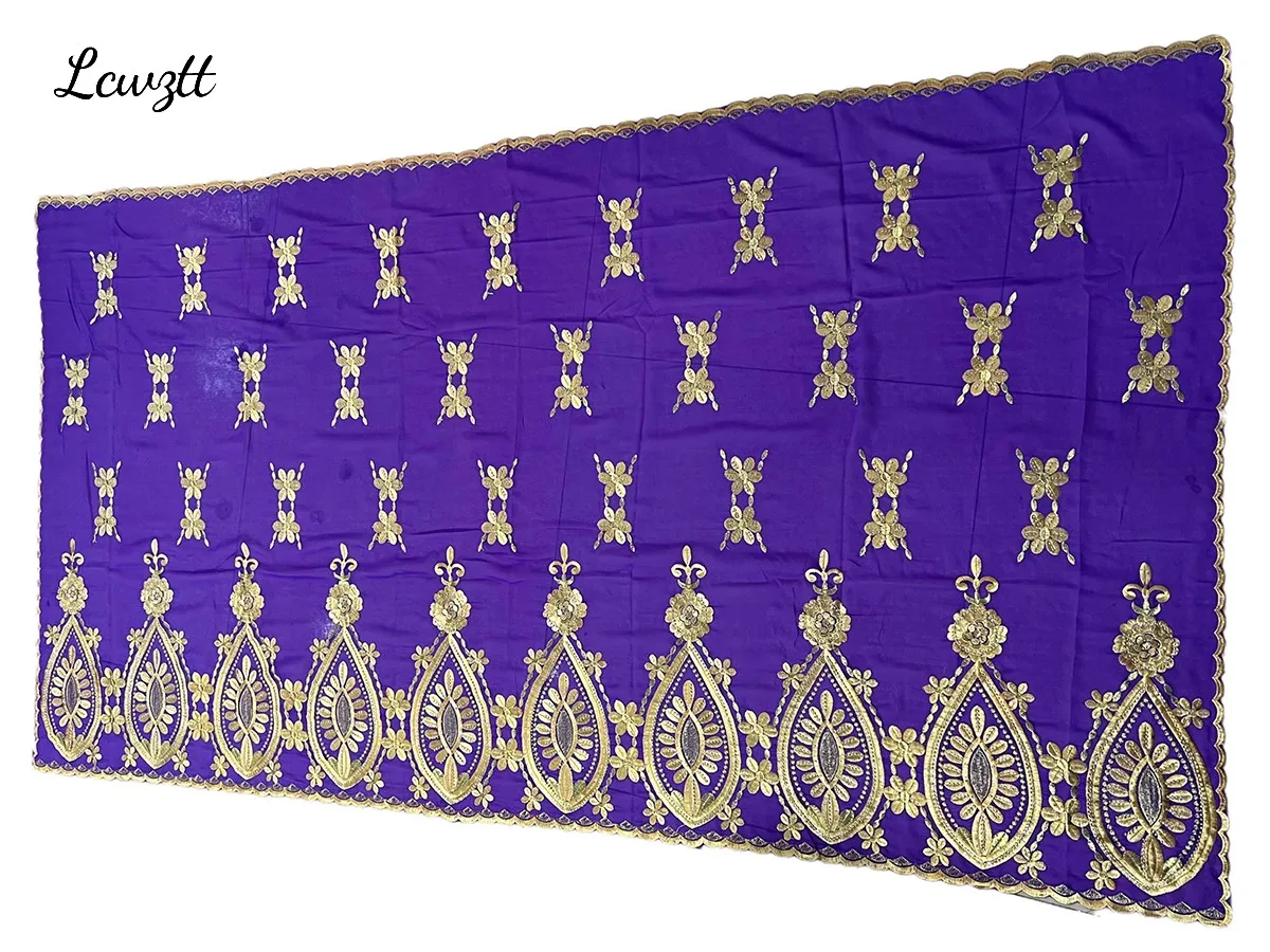 2026 Fashion Hot Sale African Women Scarfs Big Circle Design Big Embrodiery Cotton Big Size Muslim Scarf for Shawls Pashmina