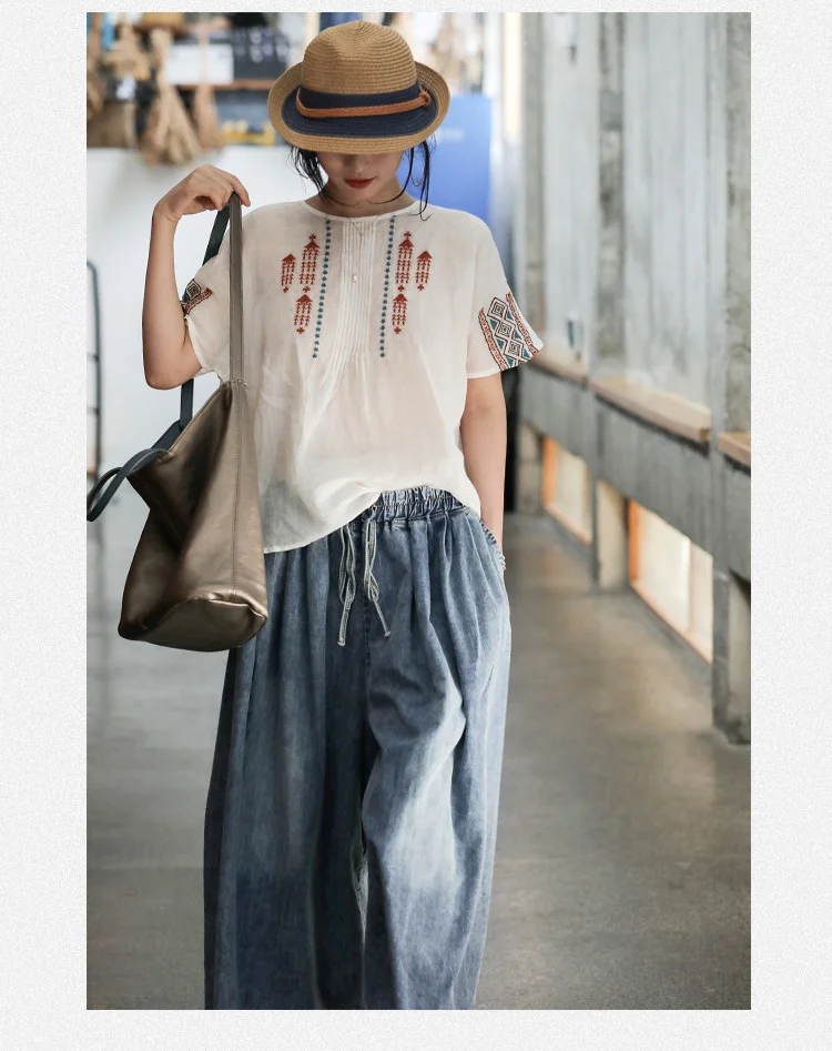 AmaxluluE 2025 Spring Harajuku Design Womens Wide Leg Pants Vintage Loose Female Denim Pants Korean Pockets Leisure Blue Jeans