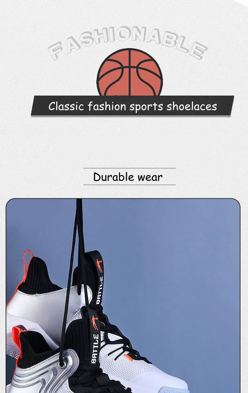 Round Shoelaces Basketball Sneakers Shoe Laces Black White Shoelace Men Women Casual Sports Shoe Shoestrings White Black