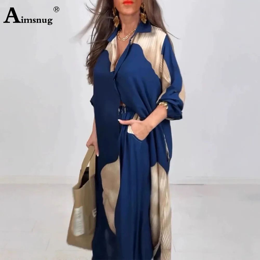 2025 Autumn Boho 3D Print Two Piece Sets Women Tracksuit set female long sleeves casual Blouse and Wide Leg Pants Co-ords New
