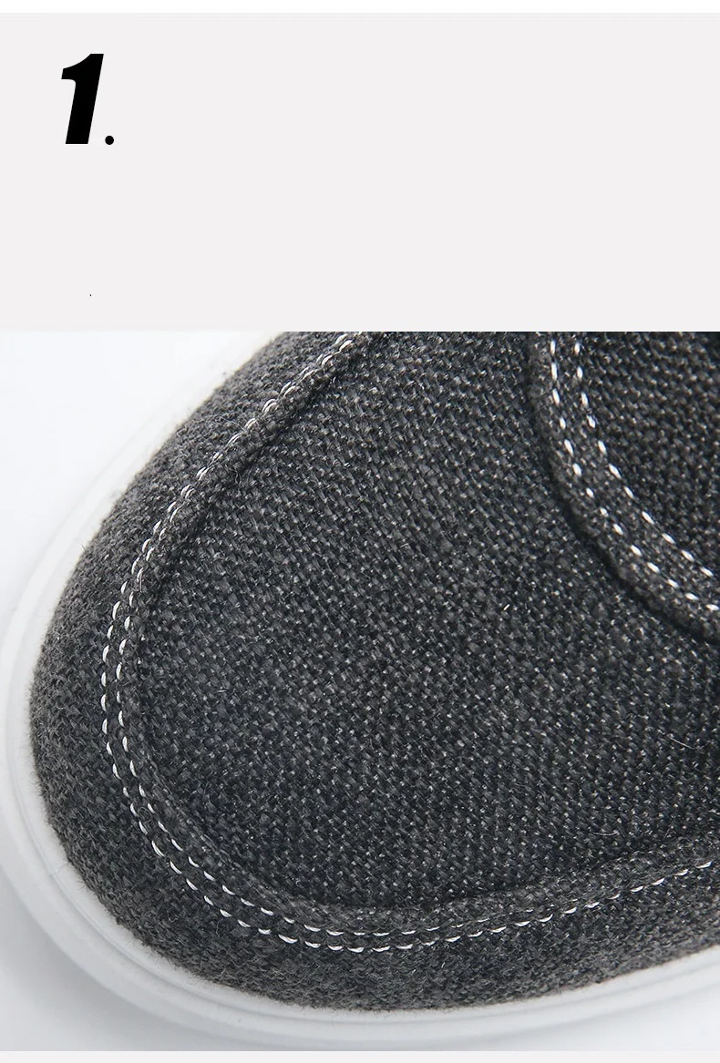 Odor Resistant Canvas Shoes Men Casual Sneakers Slip On Trainers Male Summer Breathable Espradilles Man Black Plimsolls Shoes