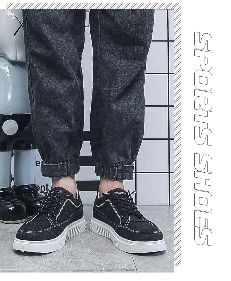 Odor Resistant Canvas Shoes Men Casual Sneakers Slip On Trainers Male Summer Breathable Espradilles Man Black Plimsolls Shoes