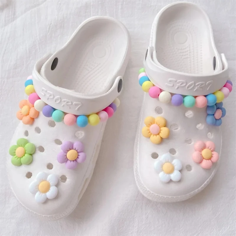 DIY Garden Shoe Charm Set for Kids - Hole Shoe Buckle Decoration Accessories Girls Party Gift Charms