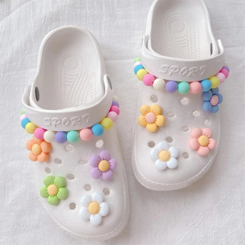 DIY Garden Shoe Charm Set for Kids - Hole Shoe Buckle Decoration Accessories Girls Party Gift Charms