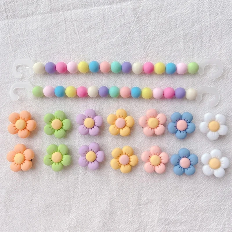 DIY Garden Shoe Charm Set for Kids - Hole Shoe Buckle Decoration Accessories Girls Party Gift Charms