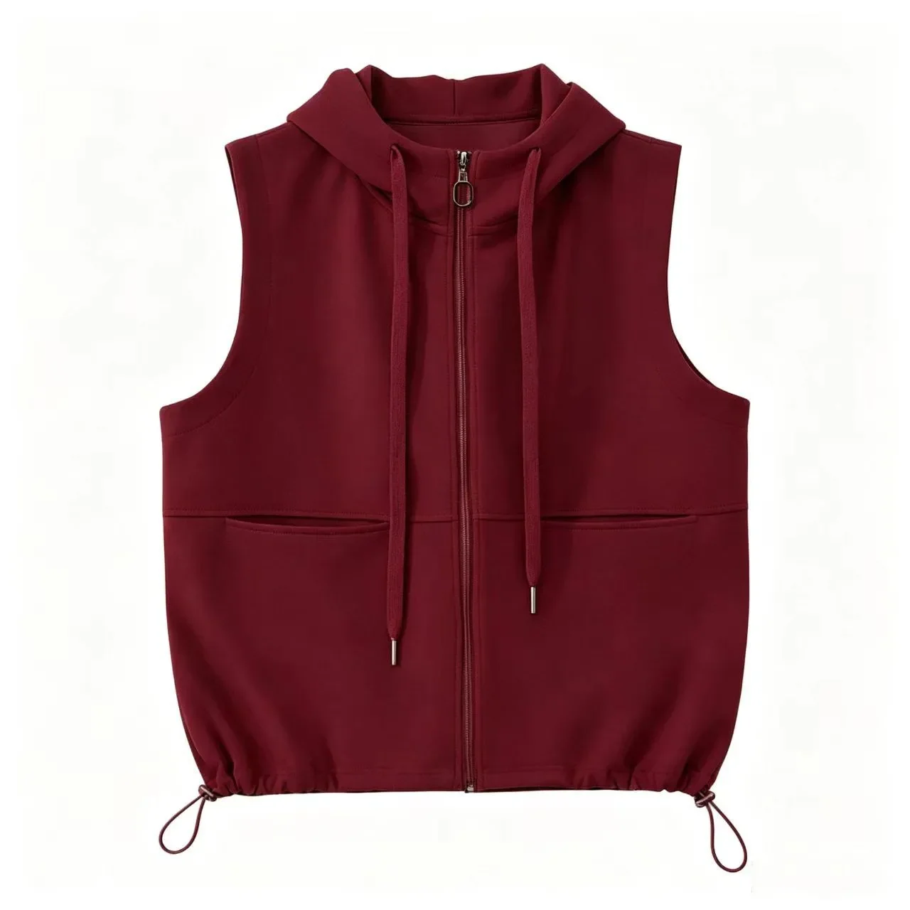 Women's Cotton Hooded Sweatshirt Vest Cotton Sleeveless Top Korean Fashion Sleeveless Cardigan Thin Streetwear Loose Leisure New