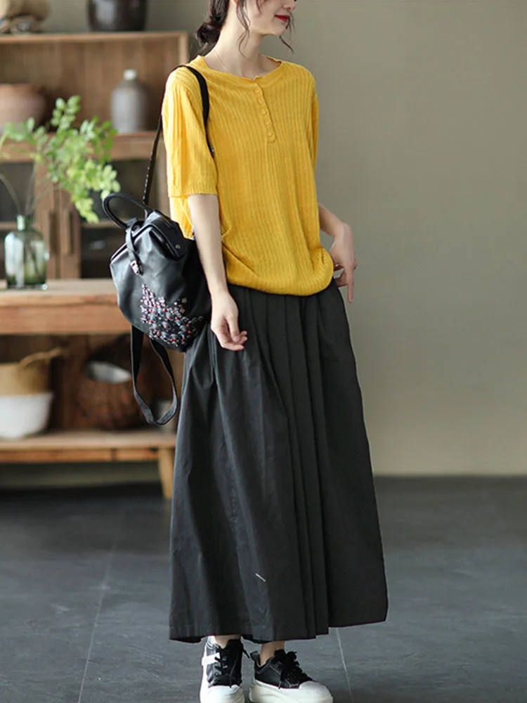 Amax LuluE Fall 2025 Womens Fashion Loose Leisure Cotton Wide Pants Luxury Females Korean Style Classic Trousers Vintage Clothes