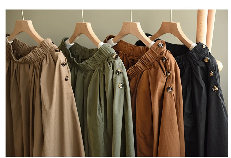 Amax LuluE Fall 2025 Womens Fashion Loose Leisure Cotton Wide Pants Luxury Females Korean Style Classic Trousers Vintage Clothes