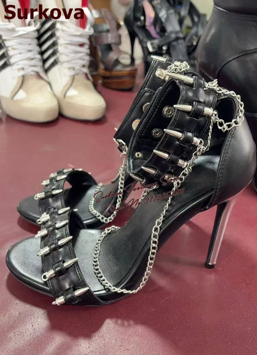 Surkova Purple Elegant Butterfly-knot Chunky Heel Sandals High Platform Open Toe Bowtie Dress Shoes Buckle Strap Block Heels