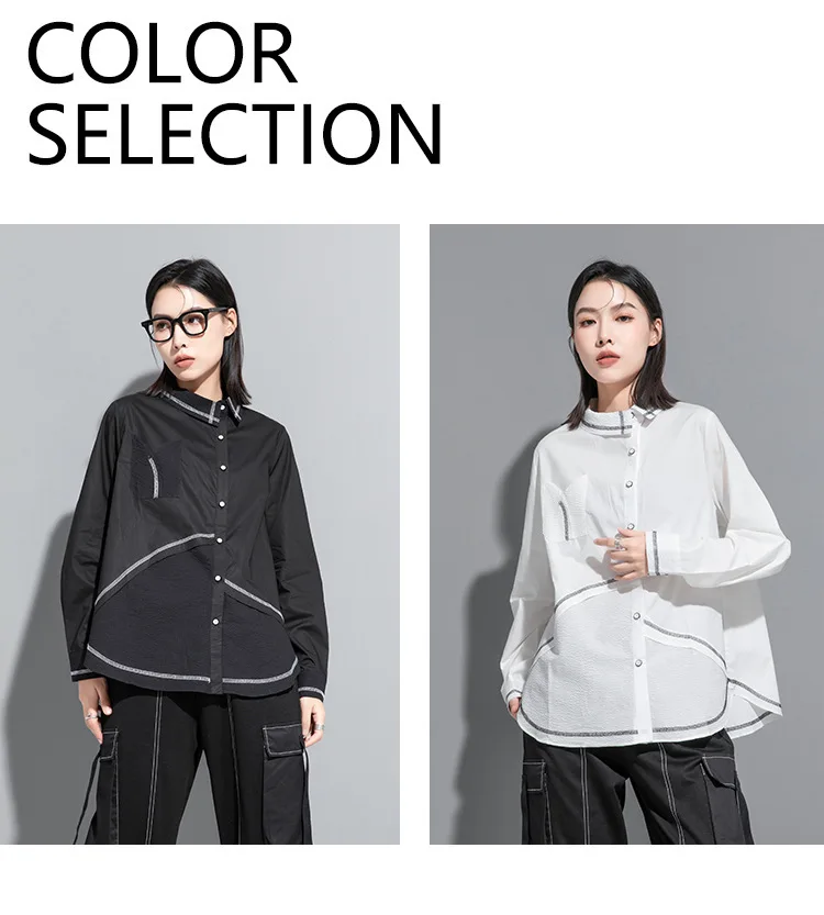 Amax luluE 2023 Punk Streetwear Japanese Womens Fashion Loose Casual Shirts Females Luxury Vintage Classic Blouses Harajuku Tops