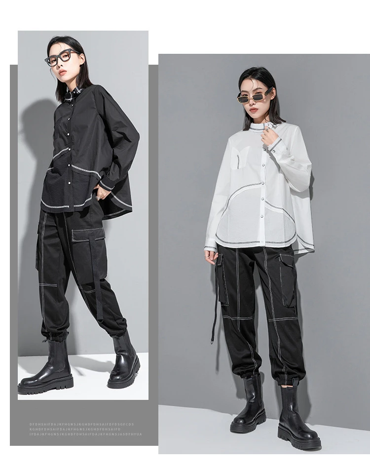 Amax luluE 2023 Punk Streetwear Japanese Womens Fashion Loose Casual Shirts Females Luxury Vintage Classic Blouses Harajuku Tops