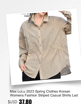 Amax luluE 2023 Punk Streetwear Japanese Womens Fashion Loose Casual Shirts Females Luxury Vintage Classic Blouses Harajuku Tops