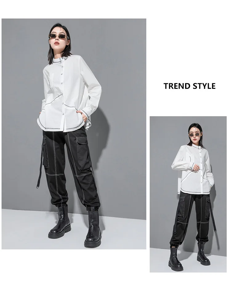 Amax luluE 2023 Punk Streetwear Japanese Womens Fashion Loose Casual Shirts Females Luxury Vintage Classic Blouses Harajuku Tops