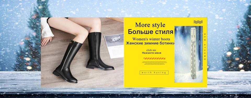 AIYUQI Women winter boots 2026 genuine leather female motorcycle boots big size 35-43 warm wool boots women Police boots