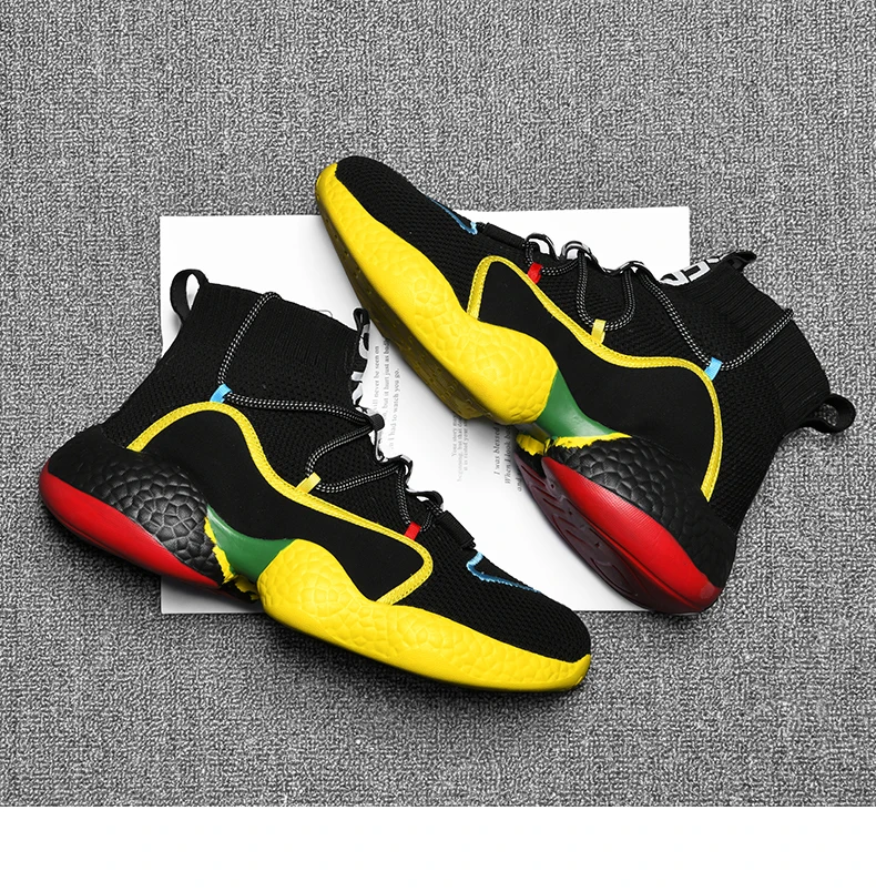 Spring New Men Running Shoes Non Slip Fashion Sneakers Breathable Mesh Soft Sole Casual Athletic Walking Shoes Large Size 39-48