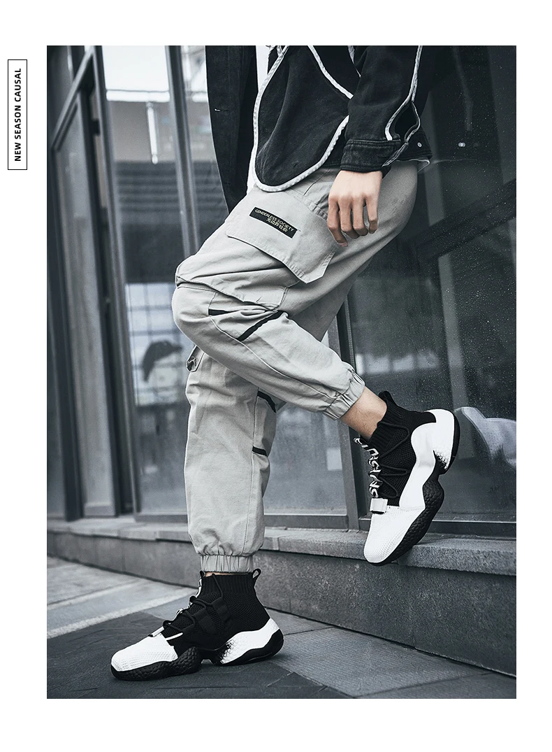 Spring New Men Running Shoes Non Slip Fashion Sneakers Breathable Mesh Soft Sole Casual Athletic Walking Shoes Large Size 39-48