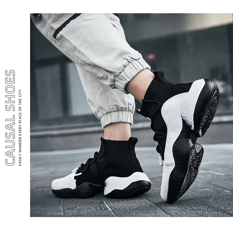 Spring New Men Running Shoes Non Slip Fashion Sneakers Breathable Mesh Soft Sole Casual Athletic Walking Shoes Large Size 39-48