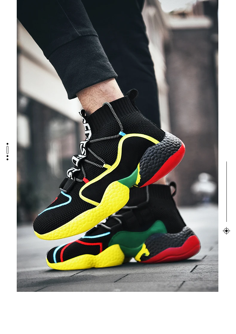 Spring New Men Running Shoes Non Slip Fashion Sneakers Breathable Mesh Soft Sole Casual Athletic Walking Shoes Large Size 39-48