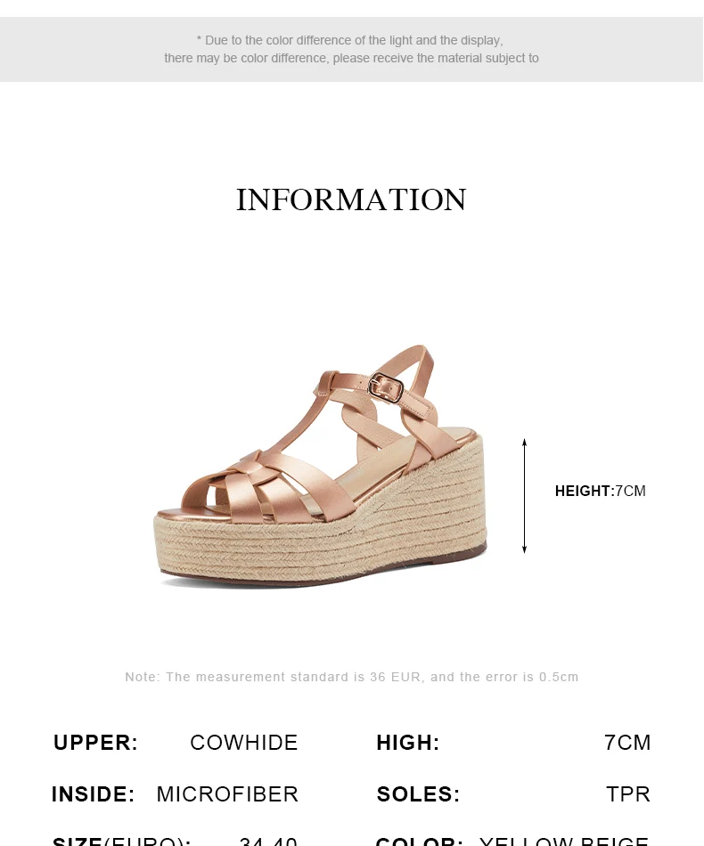 2021 New Brand Genuine Leather Women Sandals Fashion Wedges Peep Toe Platform Shoes Woman Summer T-Strap Dress Party Shoes Woman