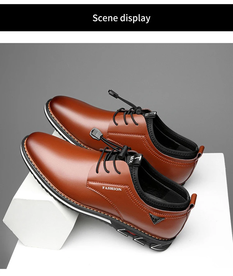 Men's Casual Shoes Black Spring Male Footwear Loafers Soft Bottom Lace Up Outdoor Business Sneakers Shoes For Men Big Size 48