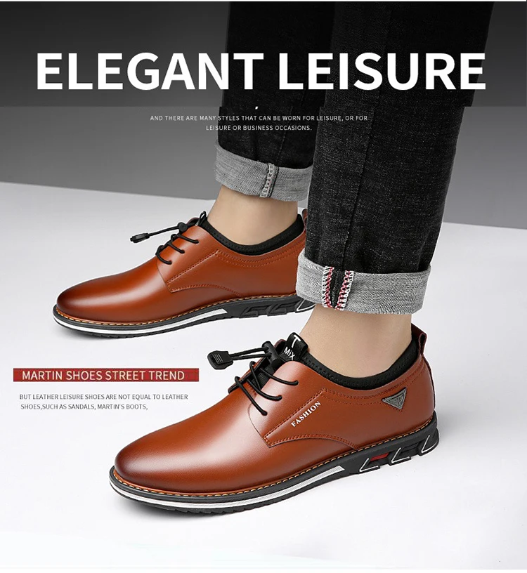 Men's Casual Shoes Black Spring Male Footwear Loafers Soft Bottom Lace Up Outdoor Business Sneakers Shoes For Men Big Size 48