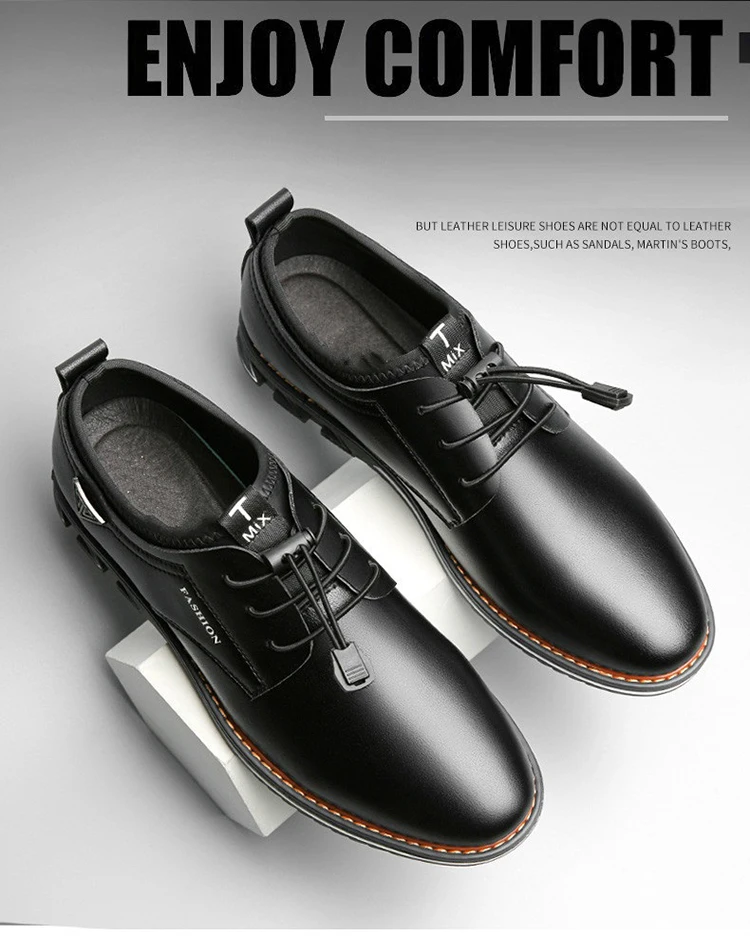 Men's Casual Shoes Black Spring Male Footwear Loafers Soft Bottom Lace Up Outdoor Business Sneakers Shoes For Men Big Size 48