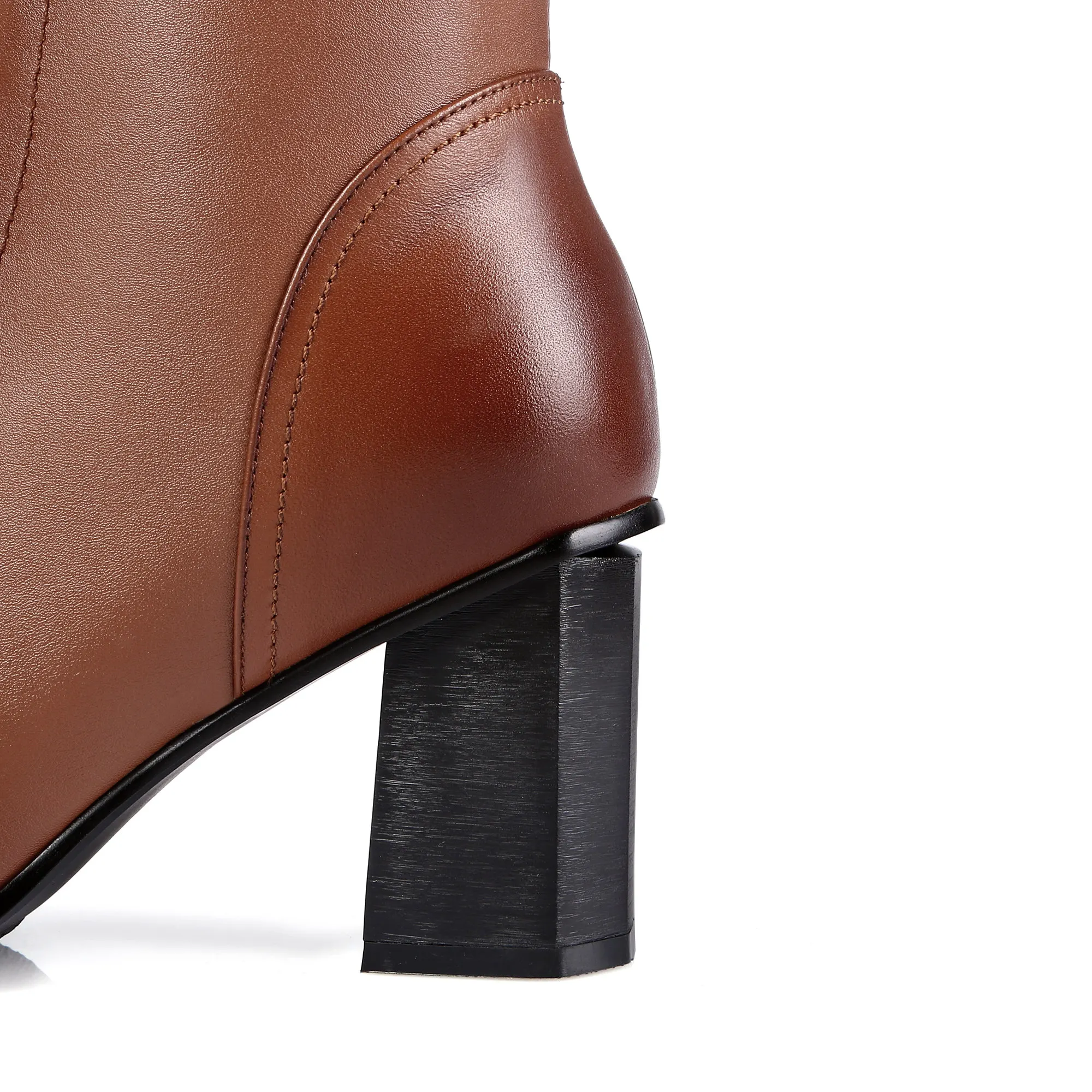 Women Knee High Boots 2026 Luxury Cow Genuine Leather Brown Black High Heels Long Boot Designer Female Winter Shoes Big Size 42