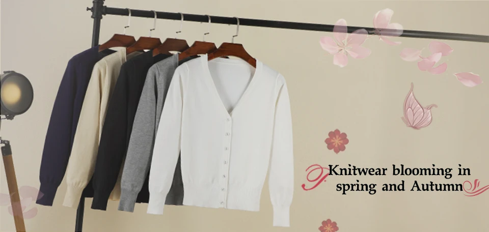 Black Cropped Cardigan Female Clothing Jersey Blouses Women's Coat Spring 2026 Long Sleeve Top Korean Fashion Knitted Sweater