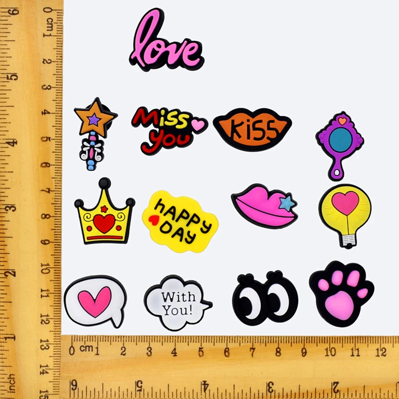 1 Piece Cartoon Kids Cute Shoe Ornament Charm Shoe Decorations Removable PVC Shoe Accessories Buckle Hole Free Shipping