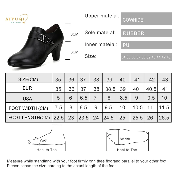 AIYUQI 2024 spring  genuine leather shoes women elegant spike heels office lady Business dress  fashion big size women shoes