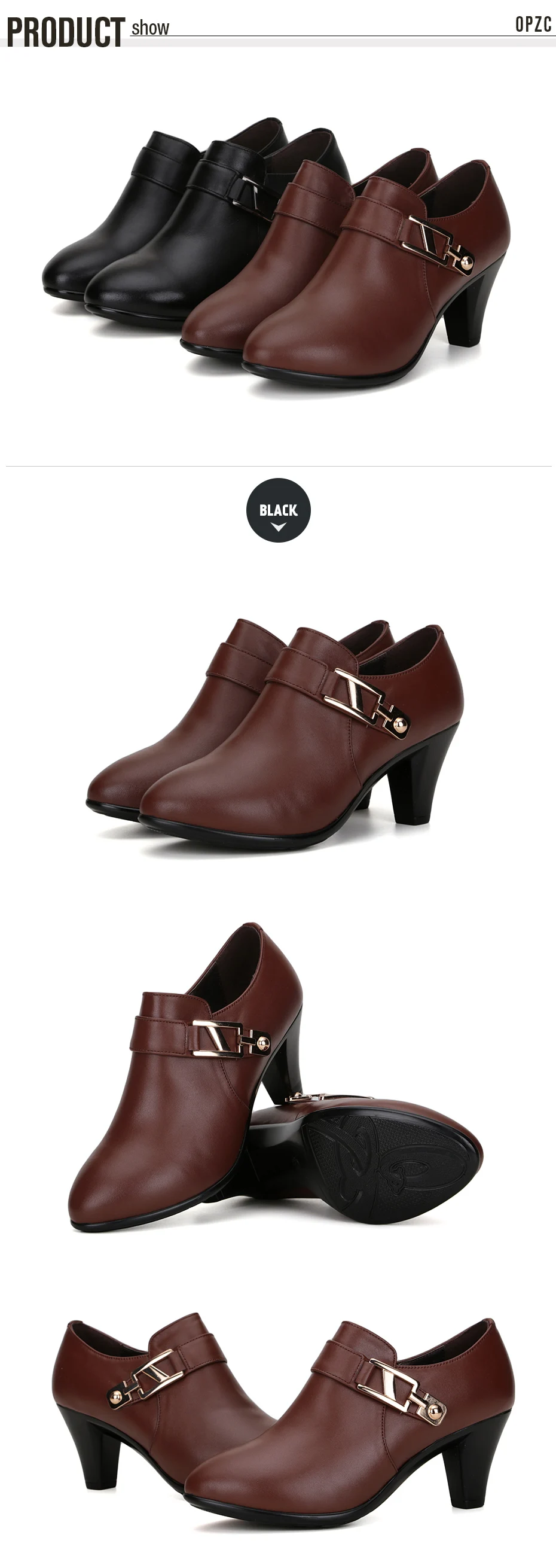 AIYUQI 2024 spring  genuine leather shoes women elegant spike heels office lady Business dress  fashion big size women shoes