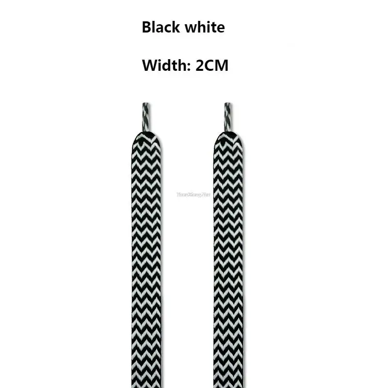 New Flat Shoelaces for Sneakers AF1 Shoe Laces Width 1.5cm/2cm/3cm Shoelace Luxury Brand Laces Shoes 120/140/160cm Strings