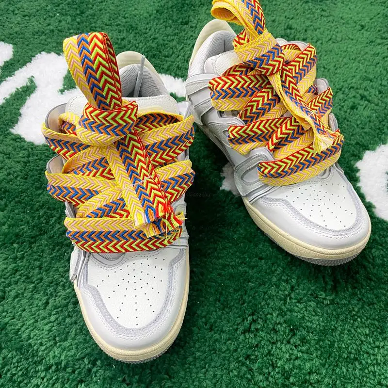 New Flat Shoelaces for Sneakers AF1 Shoe Laces Width 1.5cm/2cm/3cm Shoelace Luxury Brand Laces Shoes 120/140/160cm Strings