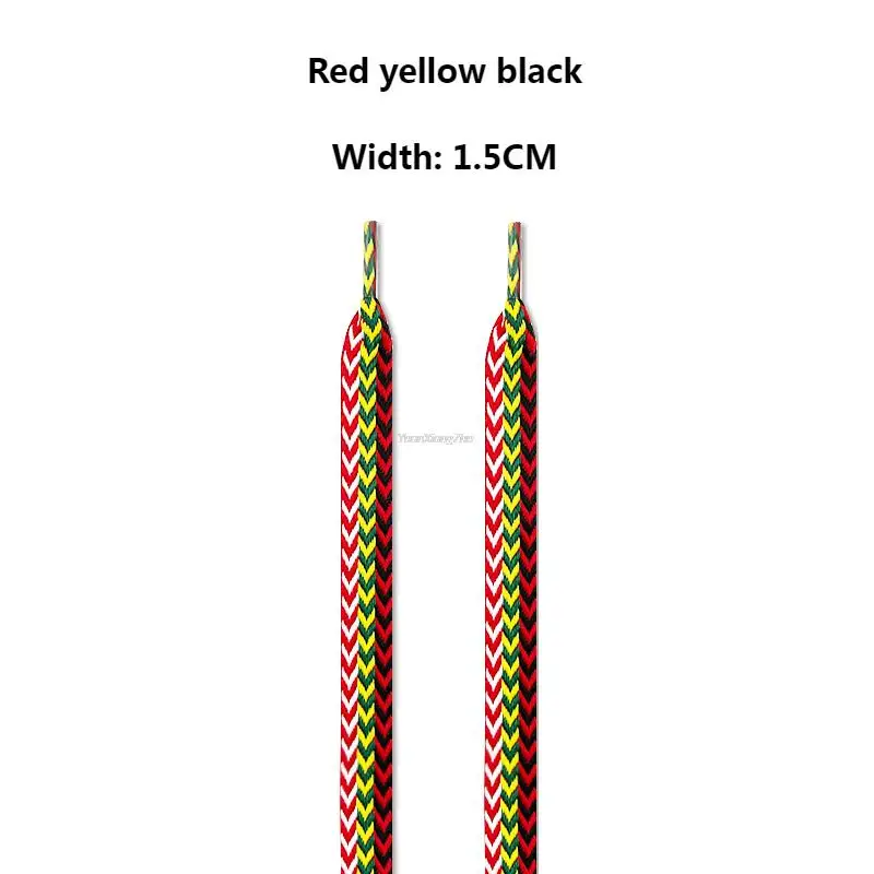New Flat Shoelaces for Sneakers AF1 Shoe Laces Width 1.5cm/2cm/3cm Shoelace Luxury Brand Laces Shoes 120/140/160cm Strings