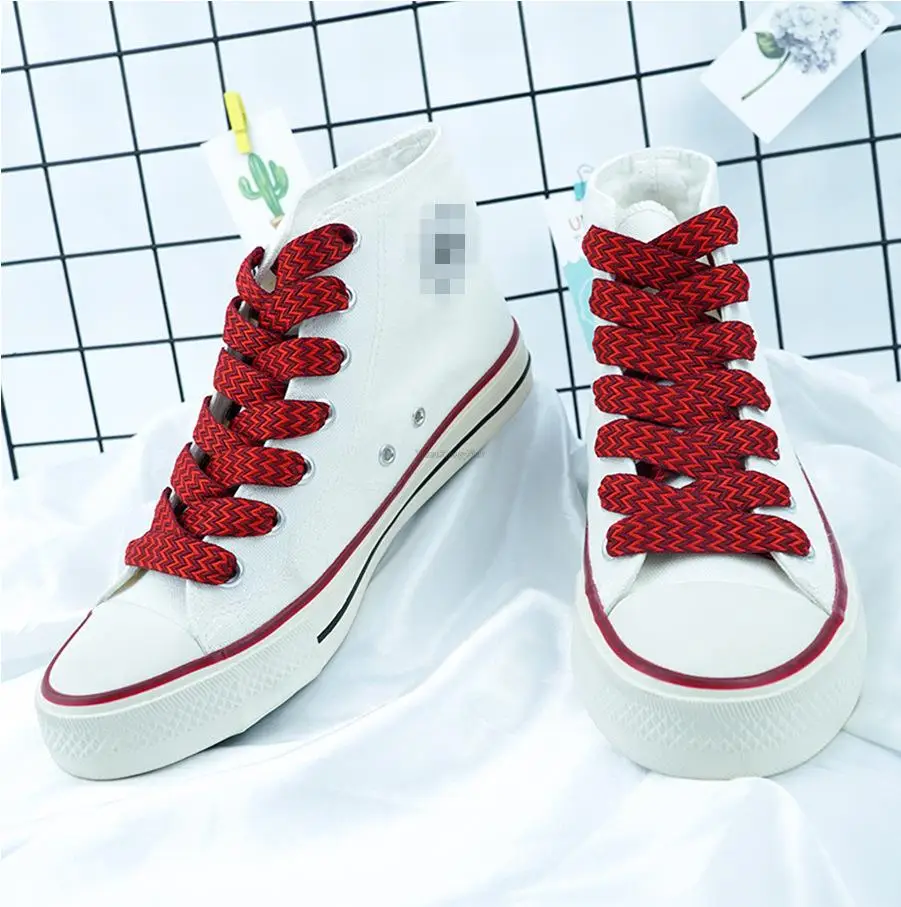 New Flat Shoelaces for Sneakers AF1 Shoe Laces Width 1.5cm/2cm/3cm Shoelace Luxury Brand Laces Shoes 120/140/160cm Strings