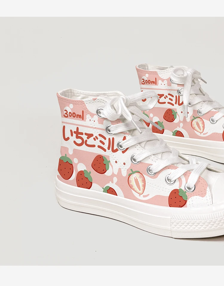 Amy and Michael Spring New Fashion Women Sneakers Lovely Girls Students Hand Painted Vulcanized Canvas Shoes Flat Trainers