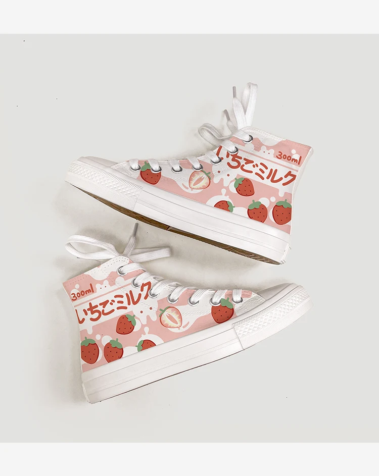 Amy and Michael Spring New Fashion Women Sneakers Lovely Girls Students Hand Painted Vulcanized Canvas Shoes Flat Trainers