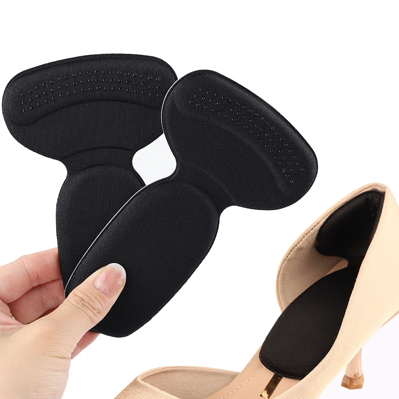 2PCS Heel Stickers Half Insoles for Women Foot Heel Pad Sports Shoe High Heels Back Sticker Pain Relief Protector Cushion Insole