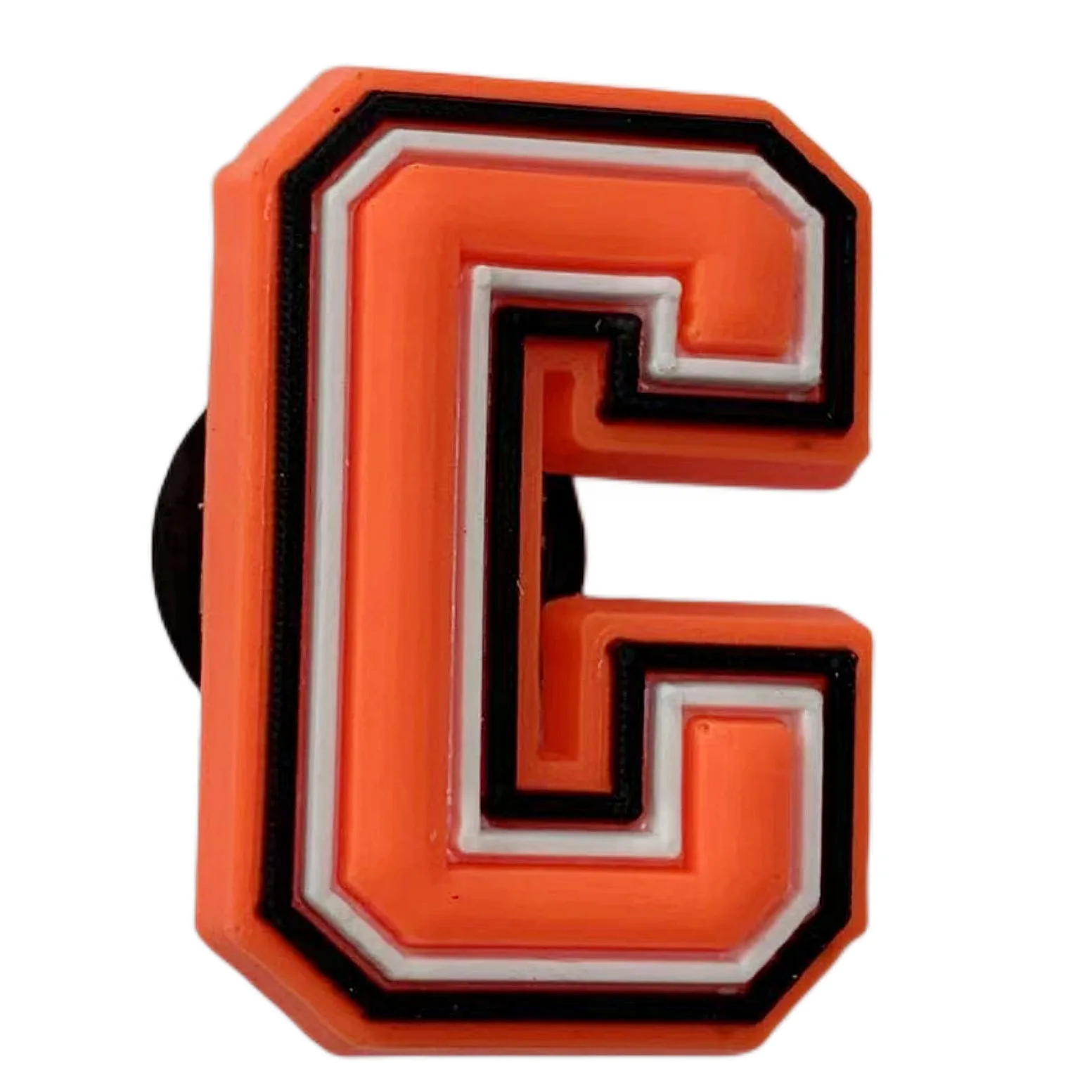 Orange Letter Shoe Charms for Crocs Accessories Women Clogs Pins Men Badge Kids Jeans Girls Decorations Buckle Shoes Accessories
