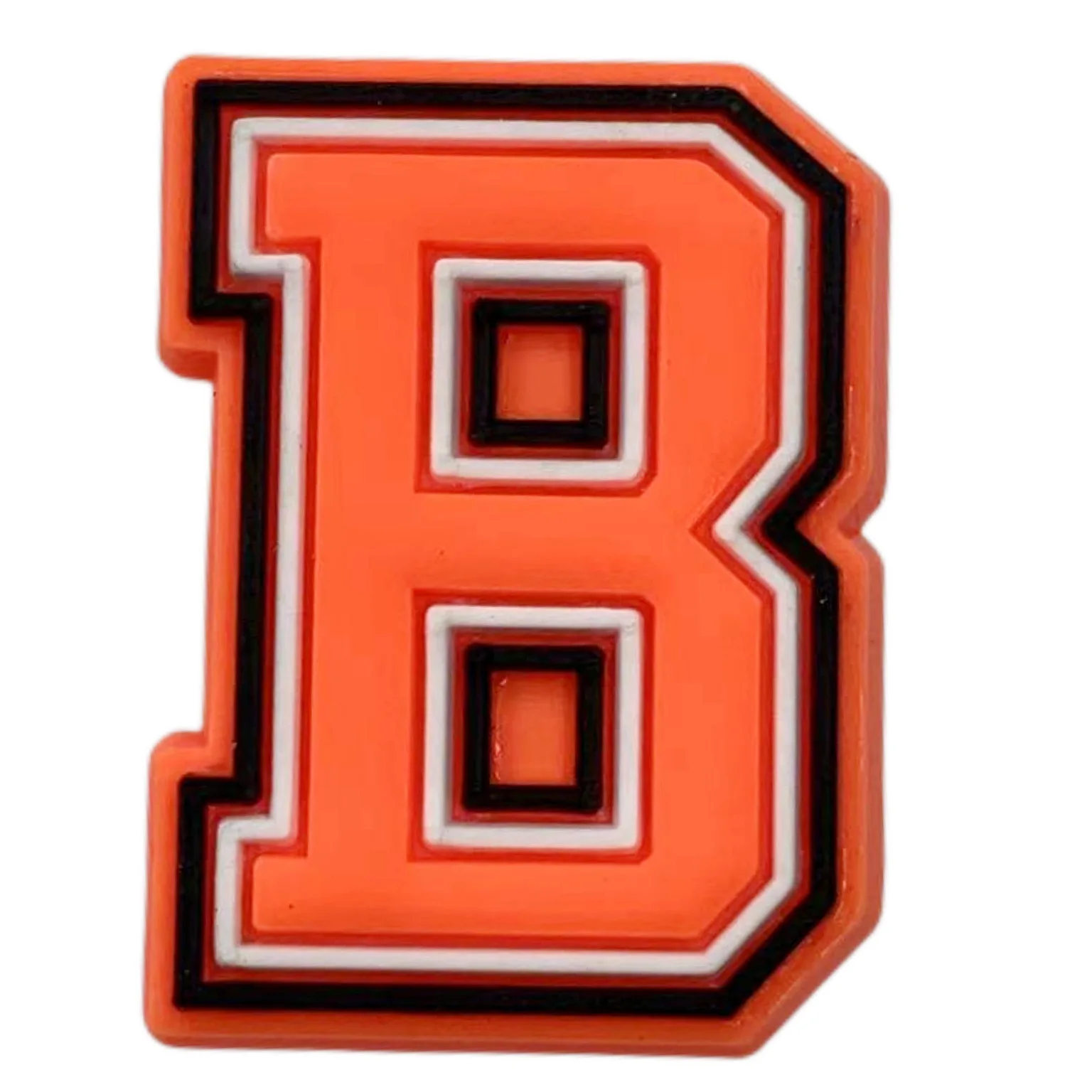 Orange Letter Shoe Charms for Crocs Accessories Women Clogs Pins Men Badge Kids Jeans Girls Decorations Buckle Shoes Accessories