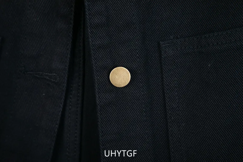 UHYTGF 2023 6XL Denim Vest Women Jacket Single Breasted Sleeveless Autumn Winter Jeans Waistcoat Female Vintage Cowboy Coat 2482
