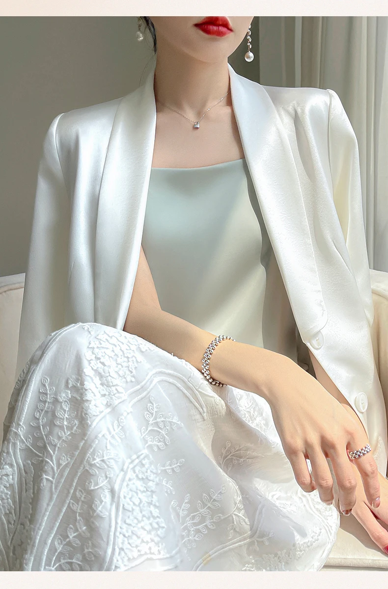 Suspended Tank Top Women's Suit Bottom Imitation Silk 23 New Versatile Bottom Shirt Satin Thin Sleeveless Fashion Korean Edition
