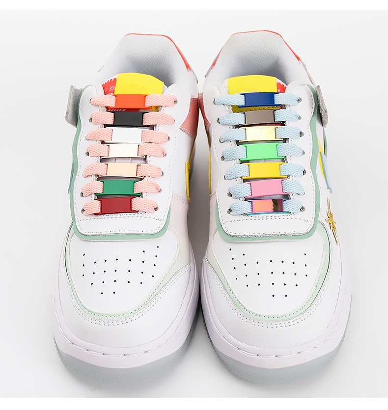 New 2pcs/pair Brand Metal Lace Lock DIY Sneaker Kits Metal Lace Buckle New Shoe Accessories Shoelaces Buckle Accessories