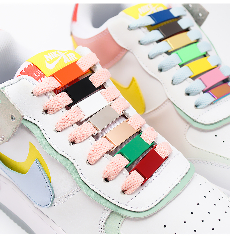 New 2pcs/pair Brand Metal Lace Lock DIY Sneaker Kits Metal Lace Buckle New Shoe Accessories Shoelaces Buckle Accessories