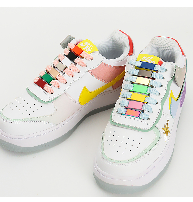 New 2pcs/pair Brand Metal Lace Lock DIY Sneaker Kits Metal Lace Buckle New Shoe Accessories Shoelaces Buckle Accessories