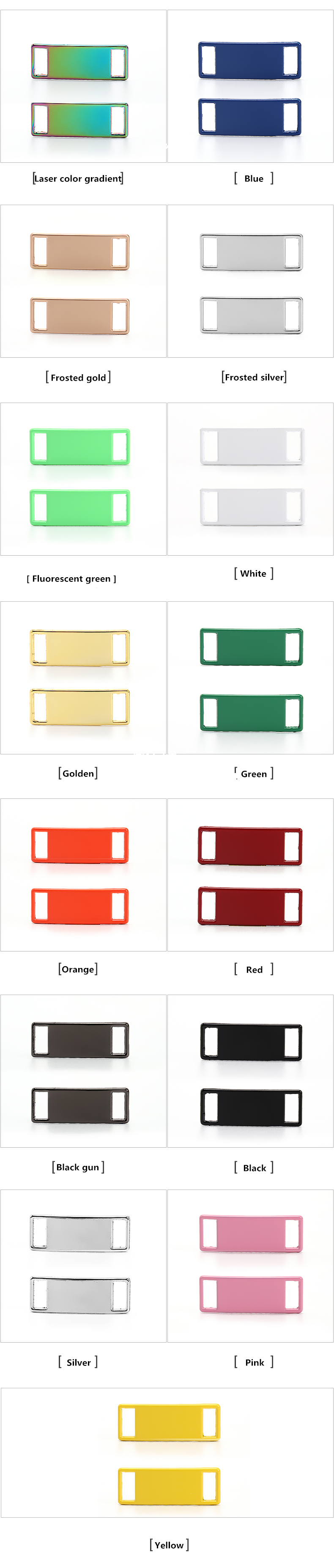 New 2pcs/pair Brand Metal Lace Lock DIY Sneaker Kits Metal Lace Buckle New Shoe Accessories Shoelaces Buckle Accessories