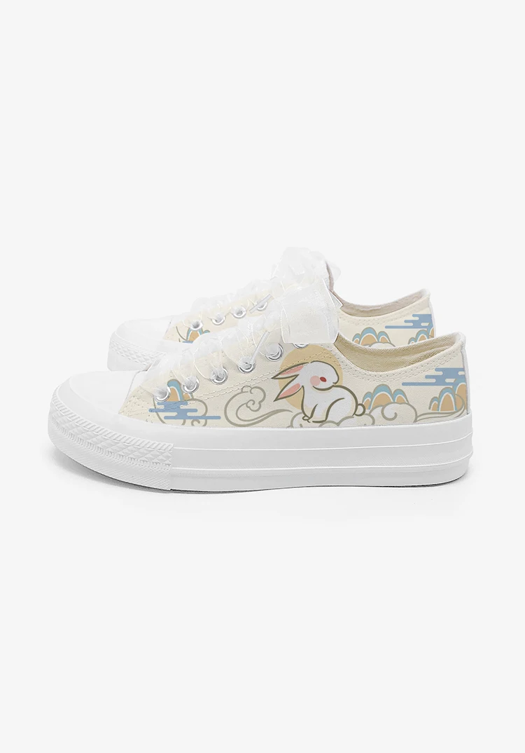 Amy and Michael Original Designers Canvas Shoes Fashion Ladies Casual Flat Hand Painted Espadrilles Cute Woman Vulcanize Shoes