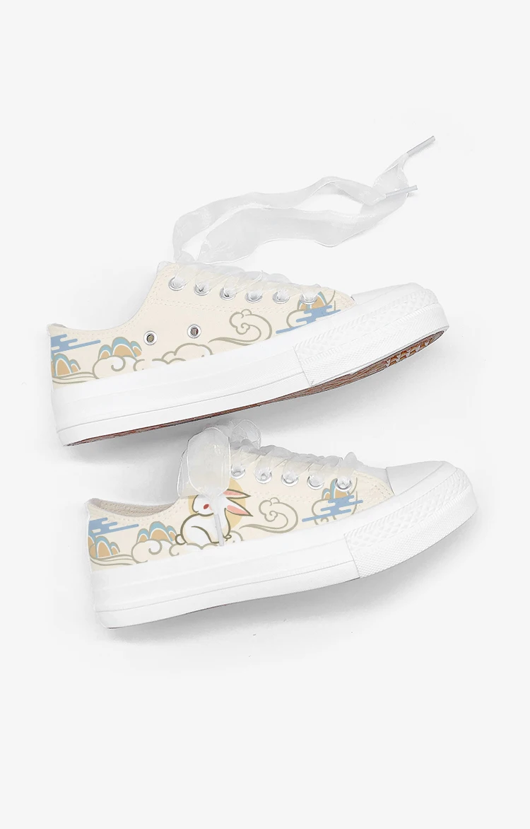 Amy and Michael Original Designers Canvas Shoes Fashion Ladies Casual Flat Hand Painted Espadrilles Cute Woman Vulcanize Shoes