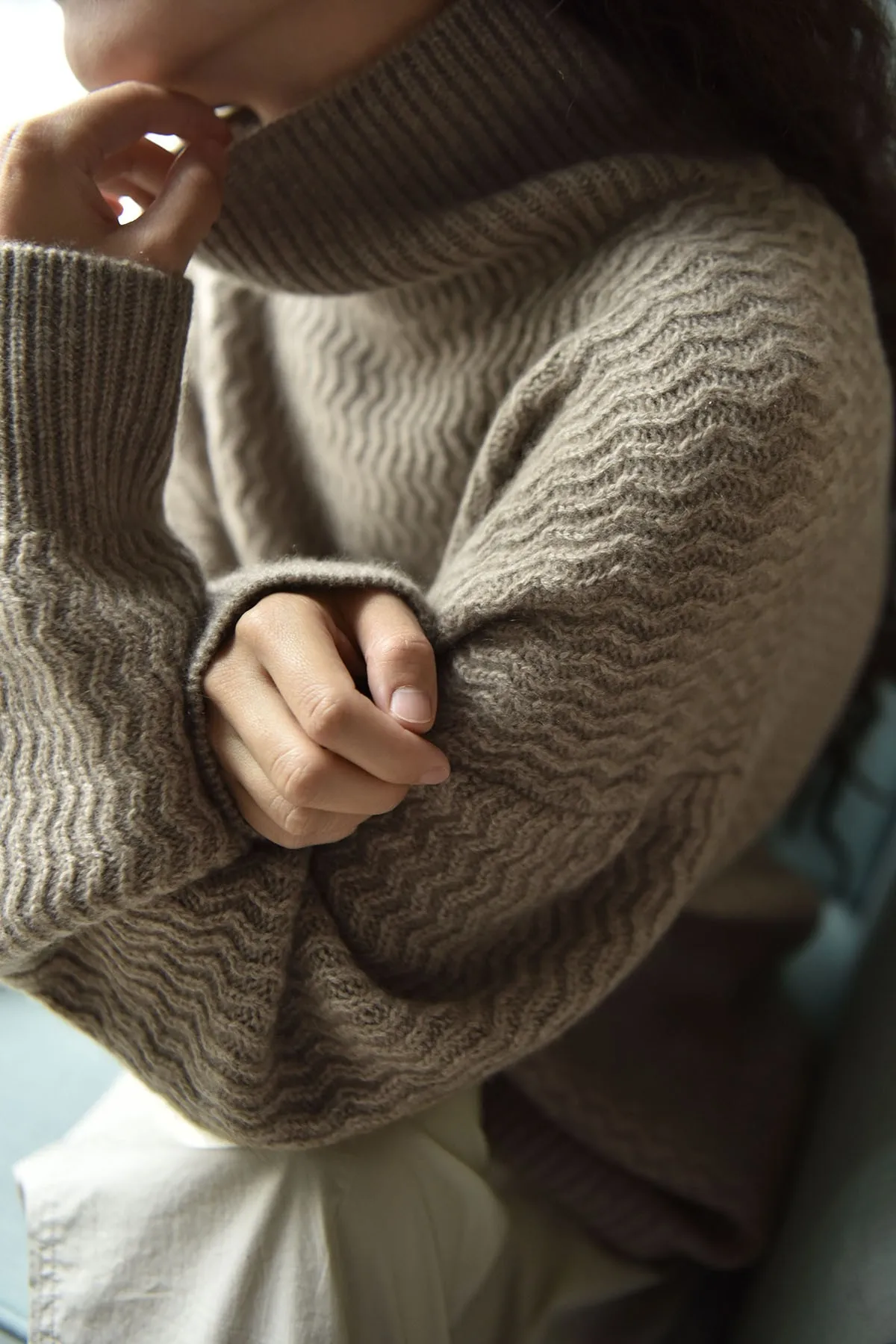 Women Turtleneck Cashmere Sweater Autumn Winter Sloid Color Knitted Jumper Female Casual    Jacquard TurtleneckSweaters 2021
